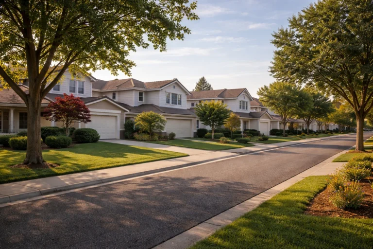Residential neighborhood in Antelope California Sacramento County