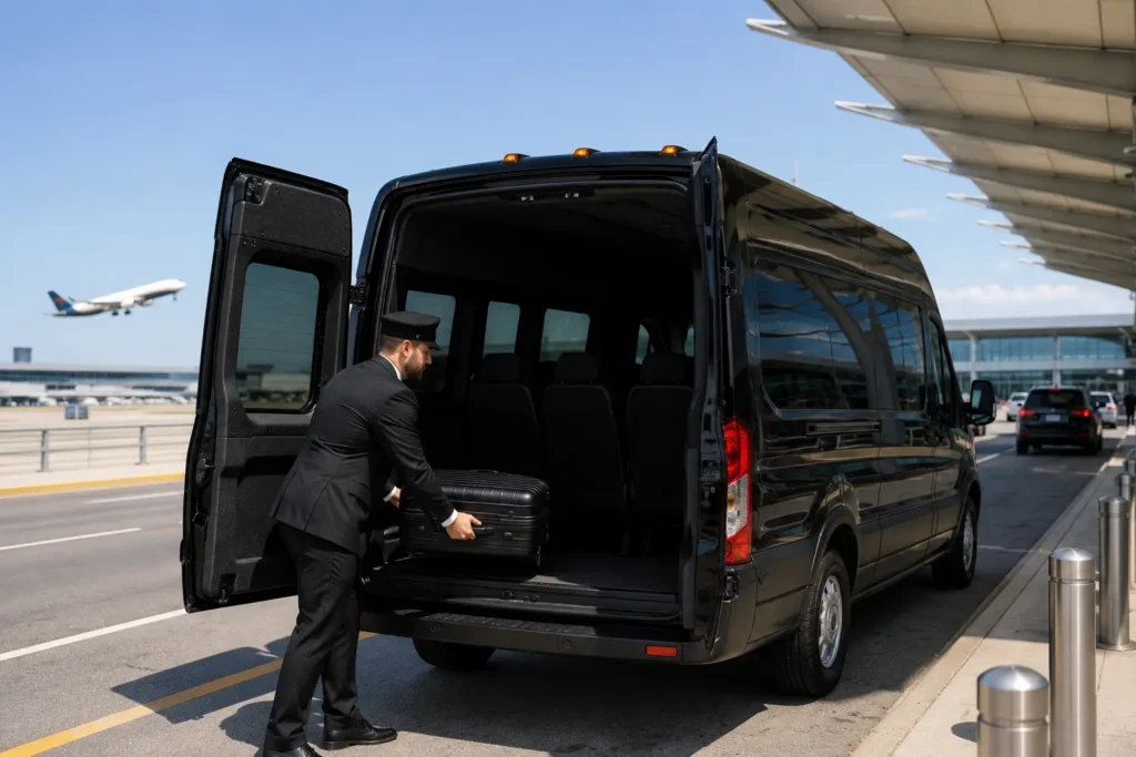 Davis airport transfers with professional drivers for punctual airport pickup