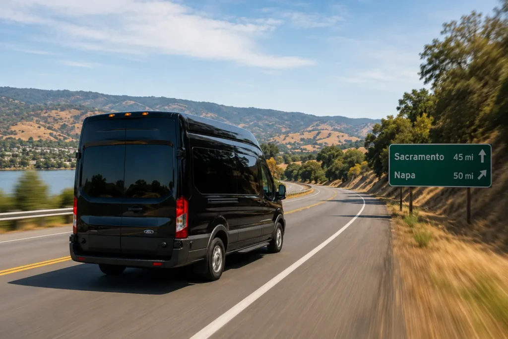 Private point to point shuttle transfer serving Davis destinations