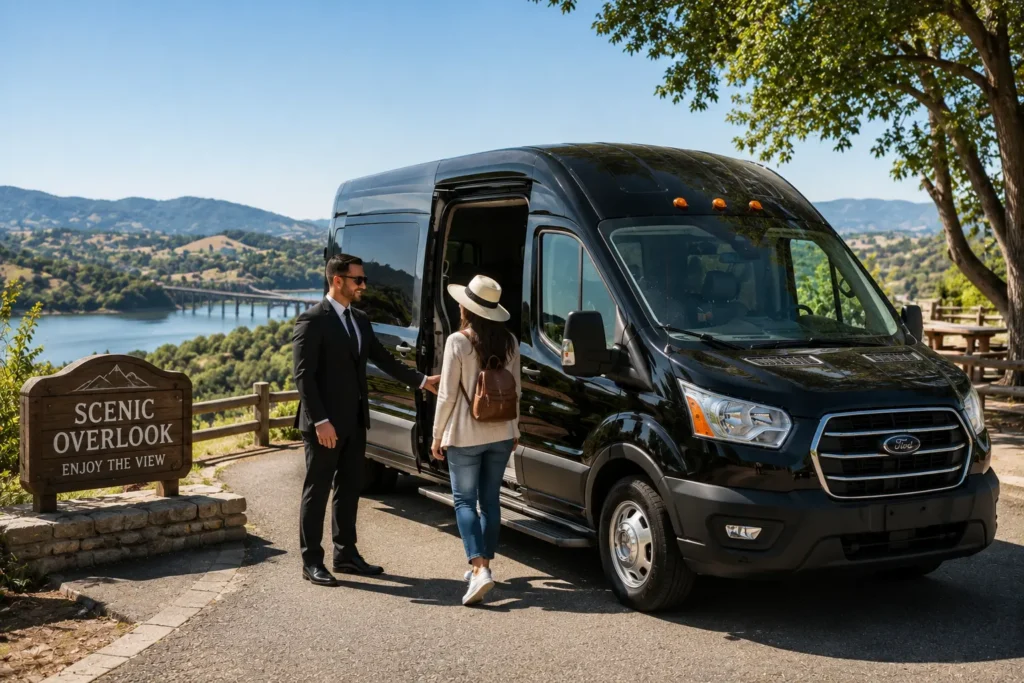 Hourly luxury shuttle for sightseeing and flexible travel in Vallejo